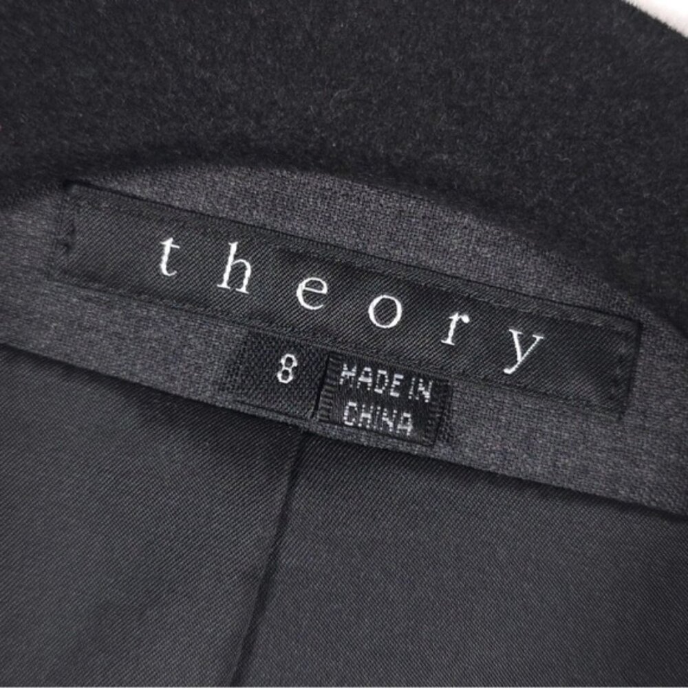 Theory Wool Blend 1 Button Blazer 3 Button Cuffs … - image 5